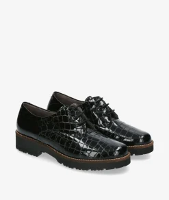 Zapatos inglés Pitillos 10771 en charol negro