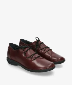 Zapatos planos Traveris IB16353 en burdeos