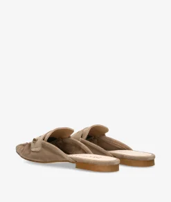 Zuecos bloom&you BETH en serraje taupe